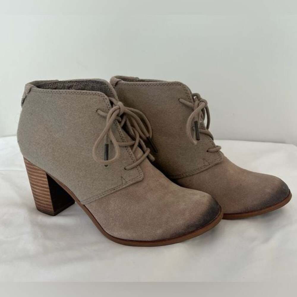 TOMS Lunata Heeled Lace-up Boot Women’s Size 7